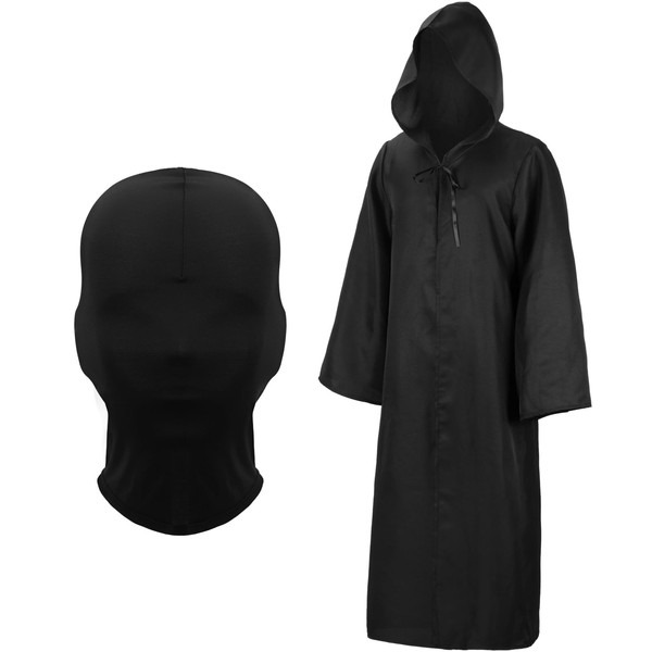 Toulite 2 Pcs Tunic Hooded Robe and Full Face Mask