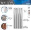 36" W Premium Foldable Accordion Doors, Double Walled Heavy Duty
