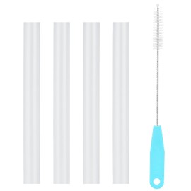 Straws Replacement for CamelBak eddy+14 oz Kids Water Bottle,CamelBak Eddy+ Straw Replacements,Accessories Set Include 4 BPA-FREE Straws and 1 Straw Cleaning Brush(14OZ)
