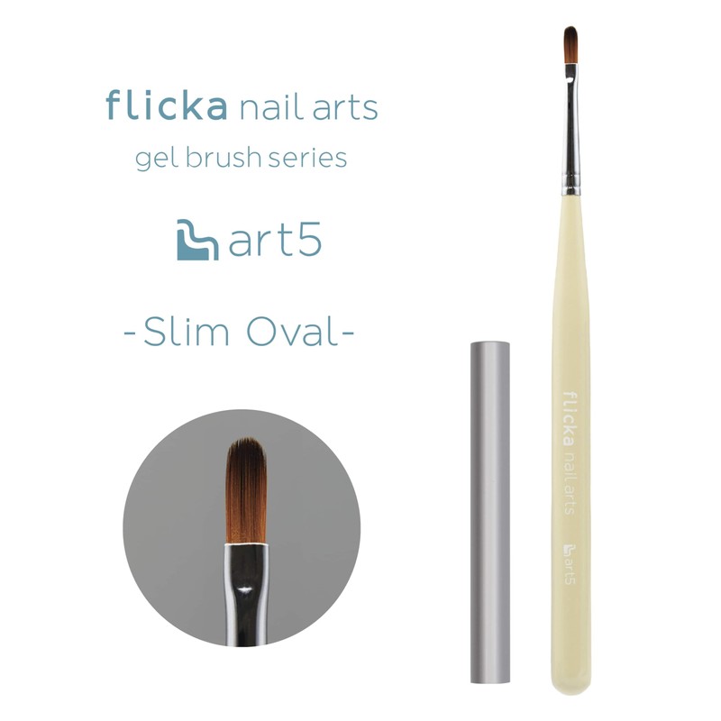 flicka nail arts "art5" gel slim oval