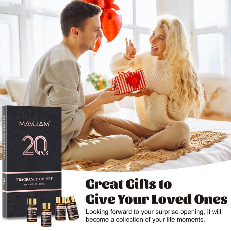MAYJAM Fragrance Oil Gift Set, Top 20 Essential Oils Variety