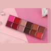 Paleta de Labios Colorida Maquillaje Labial Mate De Larga Duración