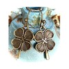 Bronze Four Leaf Clover Earrings Irish. Jewelry Earrings for Women