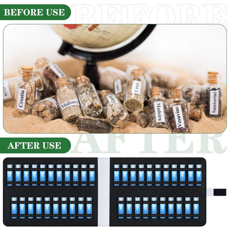 Silkfly 4 Pack Homeopathy Organizer Box Foldable Homeopathy Storage Case