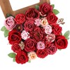 AGIRL Red Artificial Flowers Combo Fake Flowers Red Rose Silk