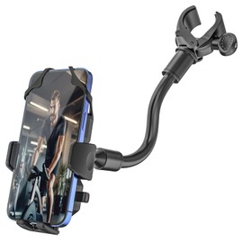 Kolasels Bicycle Smartphone Holder Stand, Dual Protection, Fitness Bike, Smartphone Holder, One-Handed Operation, Drop Prevention, 360 Degree Rotation, Anti-Vibration, Vibration Absorption, For