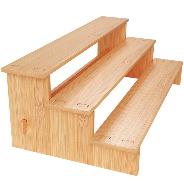 Jindowin 3-Tiered Spice Rack Organizer for Cabinet Medium Seasoning Shelf