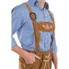 Oskar Deluxe Tan Lederhosen Mens Costume Large