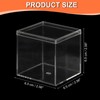 PATIKIL Acrylic Box with Lid 2.56" x 2.56" x 2.56",