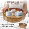 PANDAWOOD Lazy Susan for Table top 12 inch Wooden Large