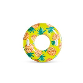 Intex Tropical Fruit Tubes Strawberry, Pineapple and Watermelon Pattern Assortment, Uninflated Diameter 42" (56261NP)