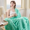 NEWCOSPLAY Super Soft Throw Blanket Aqua Premium Silky Flannel Fleece