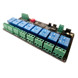 iotmug 8 Channel I2C Relay Module Arduino Raspberry 3.3V 5.0V DIN Dual Power Type C