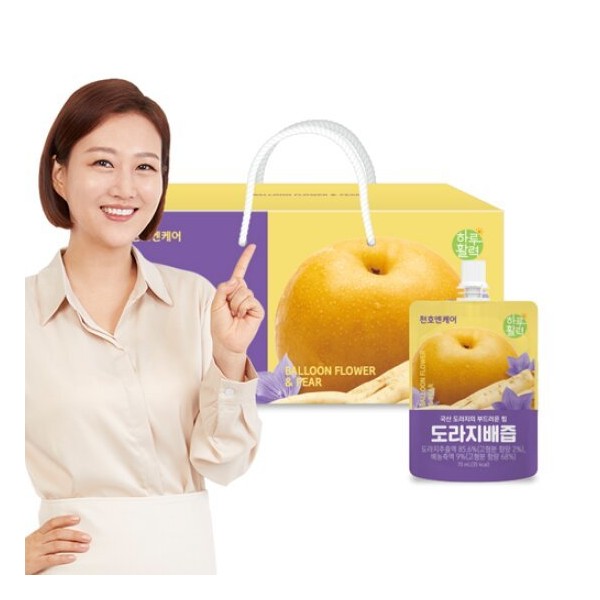 Cheonho NCare Daily Vitality Pear Bellflower (70ml x 30 packets), single option / 천호엔케어 하루활력 배도라지(70mlx30포), 단일옵션