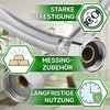 Flexible Water Connection Hose Length 25 cm Diameter 13 mm
