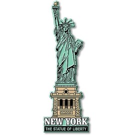 New York City Statue of Liberty Jumbo Magnet by Classic Magnets, 3D Rubber Vintage-Style Collectible Souvenirs and Gifts Made in The USA