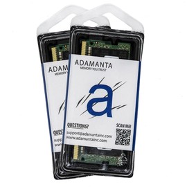 Adamanta 16GB (2x8GB) Compatible for HP EliteBook, EliteOne, Pavilion, Probook, ZBook DDR3L 1600Mhz PC3L-12800 SODIMM 2Rx8 CL11 1.35v Notebook Laptop Memory Upgrade RAM P/N: 693374-001/693374-005