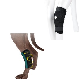 (S/M) Dog Front Leg Brace, Pair of Dog Leg Brace with Metal Strips, Canine Front Leg Hock Wrap Sleeve for Carpal Support, Protects Wounds Brace Heals and Prevents Injuries and Sprains (L/XL)