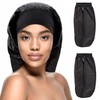 CMD 2 Pack Satin Sleep Cap for Long Hair Dreadlock