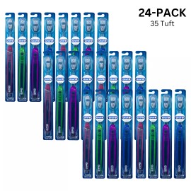 Oral-B 24-Pack Oral B Indicator Toothbrush Adult, Compact Soft, 35 Tuft (Colors Vary)