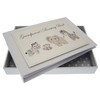 White Cotton Cards Grandparent's Boasting Book Silver Toys Tiny Album