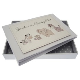 White Cotton Cards Grandparent's Boasting Book Silver Toys Tiny Album