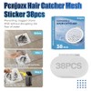 Disposable Shower Drain Hair Catcher 38 Pack, Peel and Stick