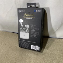 Focus NEW! *B Iconic Focus True Wireless Earbuds with Charging Case White, Bluetooth