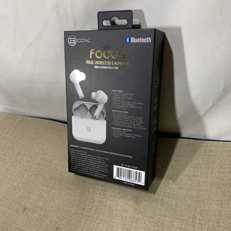 Focus NEW! *B Iconic Focus True Wireless Earbuds with Charging