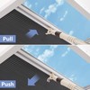 ZSTARR Tension Rod,Blinds Shads Push Pull Adjustable Drapery Rod with