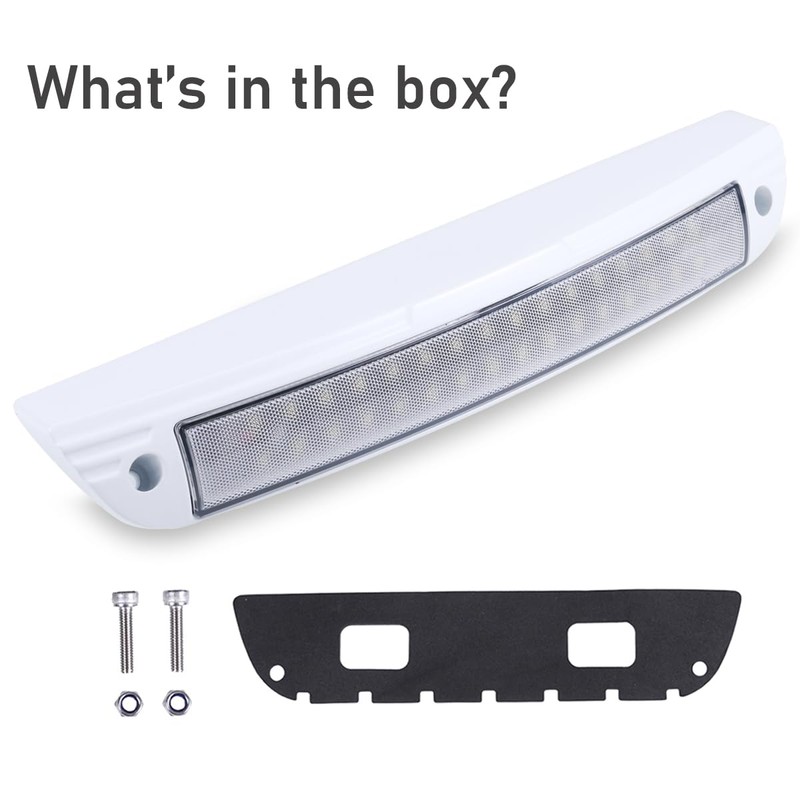 Teswelight RV 12.3 Inch LED Exterior Utility Light Fixture, 6000K