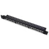 VALUE 19"-Keystone-Modulträger, 24 Ports, 1HE, 3-teilig, ungeschirmt, schwarz