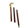 Cubical Collection Vintage Brass Handle Adjustable Wooden Walking Stick Walking