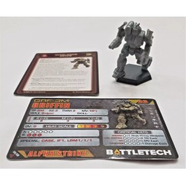 Catalyst Game Labs Battletech Griffin Mech + Alpha Strike Cards Kell Hounds Striker Lance Catalyst