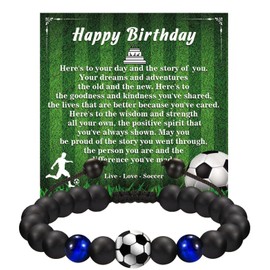 Fußball Armband Jungen,Cadimus Fussball Armband Jungs,Fußball Geschenke für Jungs Geburtstagsgeschenk,Fussball Geschenke Jungen 8 Jahre Fußballarmband Kinderarmband für Jungen Fußball-armband