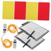 Kisangel 2 Sets Pvc Soccer Referee Cards Red Yellow Multi-purpose