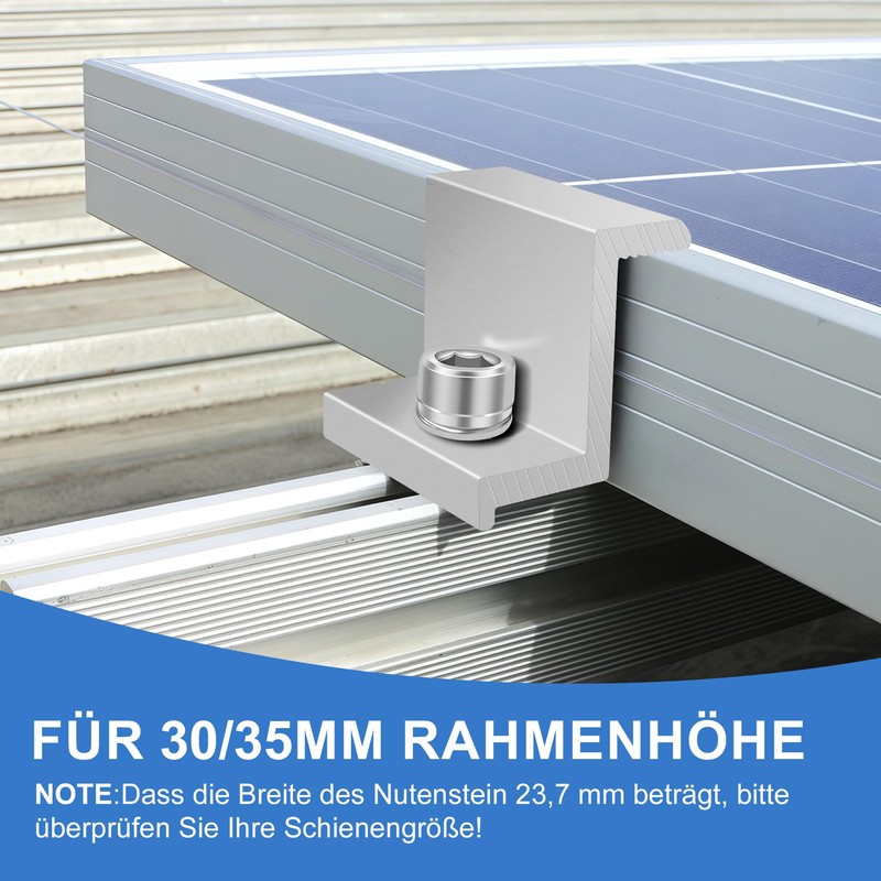 Pack of 4 Solar Panel Brackets, Z Angle Mounting Solar