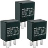 5M5T-14B192-AA Relay V23074-A1801-X17 (3-Pack) 12V 20A 4-Pin SPST Automotive Micro
