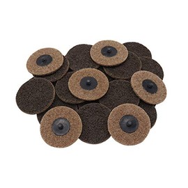 Grip 25 pc 3" Surface Conditioning Quick Change Sanding Discs (Coarse) - Wood, Metal, Fiberglass - 20,000 RPM Maximum Speed - Home, Garage, Workshop
