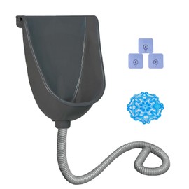 Garage Urinal for Men Plastic Urinals for Men, Urine Diverter Outdoor Urinal Wall-Mounted Urinals For Men Bathroom, No-Drill Lnstallation Self-Adhesive Mens Urinal