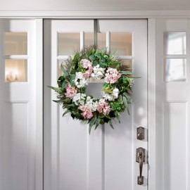 Haute Decor Adapt Adjustable Wreath Hanger, Top & Length Adjustable Version Brushed Nickel