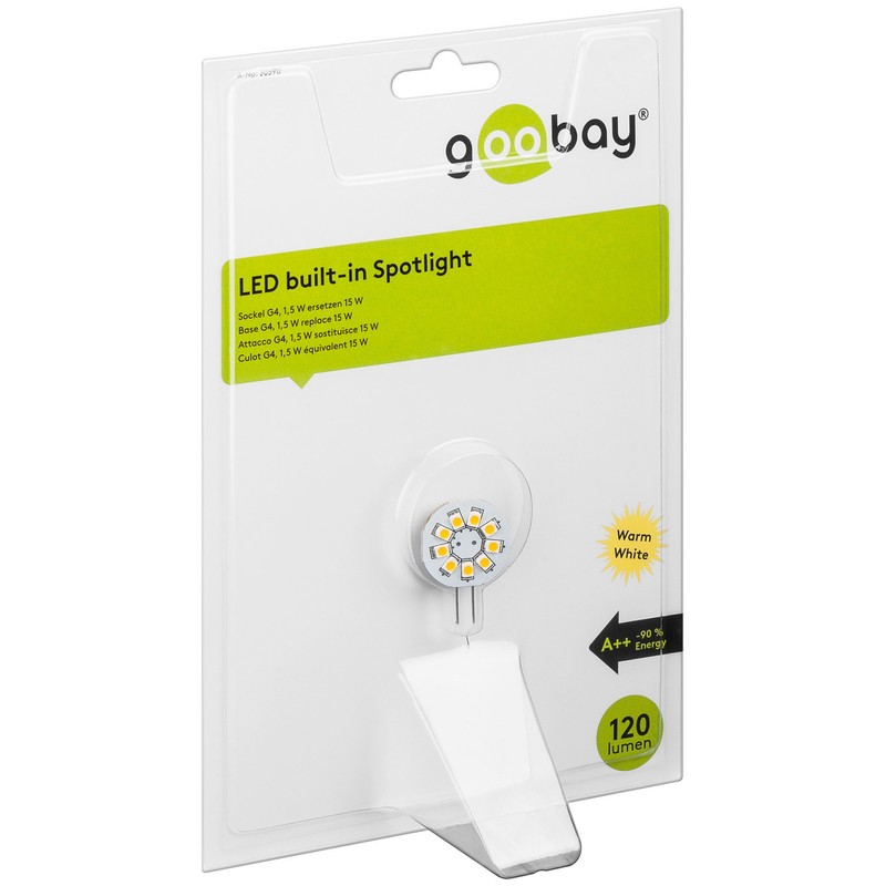 goobay Set of 3 LED Recessed Spotlights 1.5 W, Socket