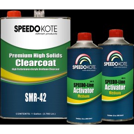Speedokote Premium High Solids Clear Coat, Clearcoat 6 Qt. Med. (Mid Temp.) Kit, SMR-42/75