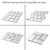 Lovdeco Peel and Stick 3 Inch Beveled Mirror Glass Tile