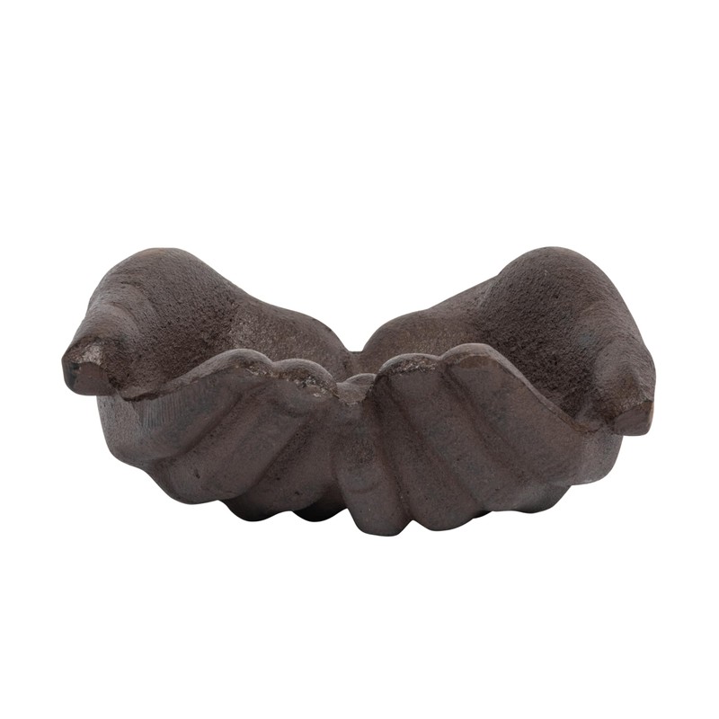 Creative Co-Op Cast Iron Hands Dish with Rust Finish