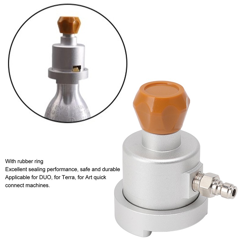 CO2 Adapater Aluminum Soda Maker Connector Adapter for DUO for