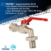 Ball Drain Valve Tap 3 / 4 inch wall connector,