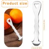Fokmuaex 1pcs Stainless Steel Citrus Peeler - Ergonomic Orange/Lemon/Grapefruit Peeler