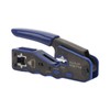 RJ45 Crimp Tool Pass Through Crimper with RJ45 Cat6 Crystal