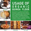 Jiva Organics Premium Quinoa Flour 2 LB Bag - Gluten